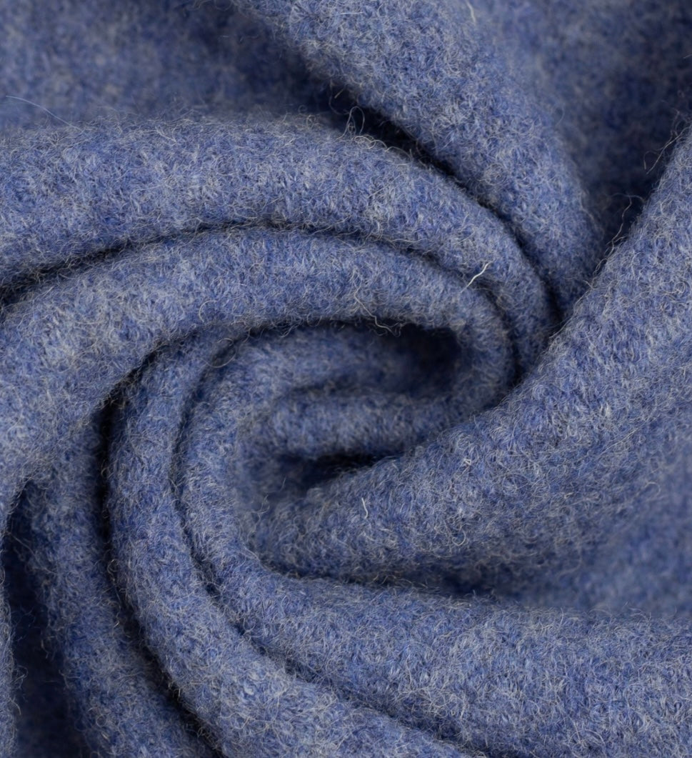 Walkloden meliert blau