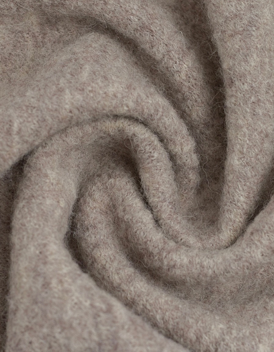 Walkloden meliert beige