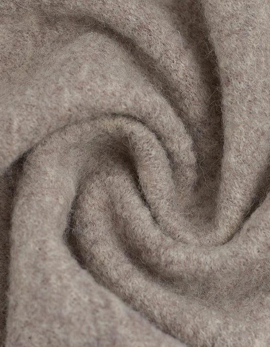 Walkloden meliert beige