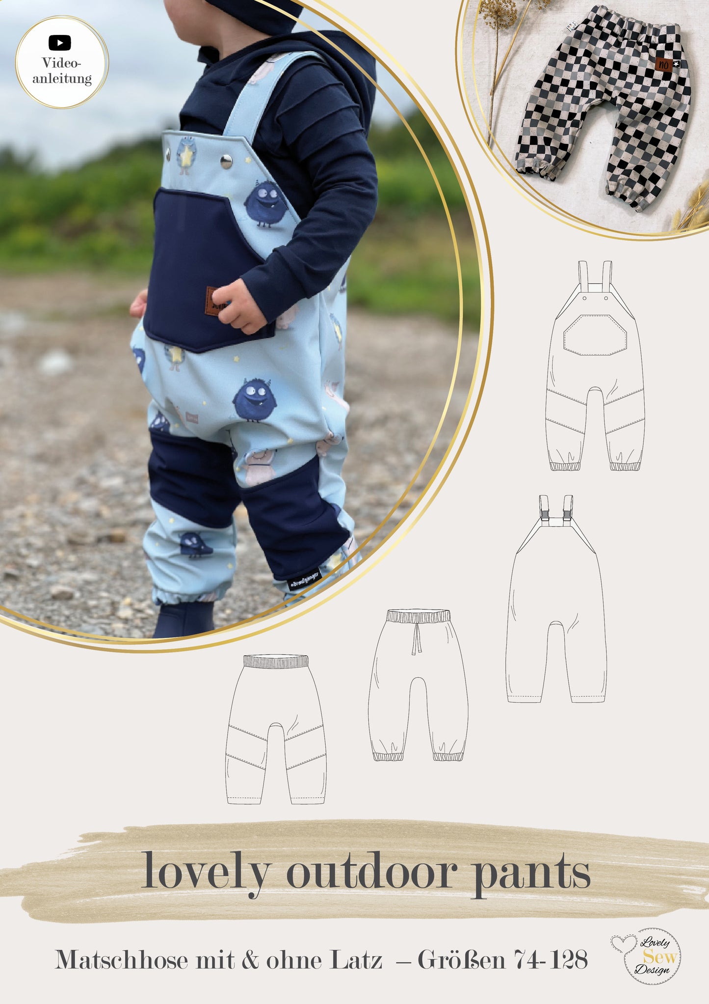 Papierschnittmuster lovely outdoor pants